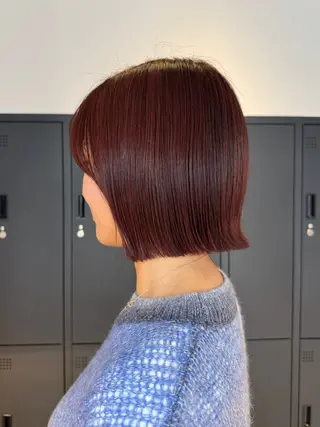 ショート 🪞きら艶ロング カラー🩶 azuのヘアスタイル