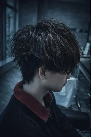 ショート パーマ メンズ特化/フェザー /パーマ/伊勢元のヘアスタイル