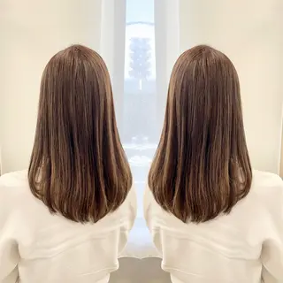 セミロング カラー パーマ 天野 涼のヘアスタイル