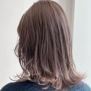 セミロング カラー salowin梅田茶屋町suite所属・ハイトーンヘア/ 島崎　タクミのヘアスタイル