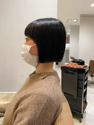 ミディアム カラー クロスパーマ🥇韓国 ヘア🇰🇷濵田航希のヘアスタイル