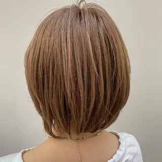 ショート カラー 🪭risa 暖色/レイヤー🪭のヘアスタイル