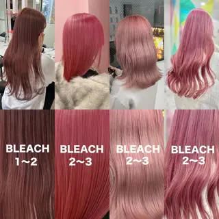 ロング カラー 履歴修正屋さん／ ブロンド／ホワイトのヘアスタイル