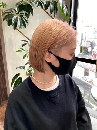 ショート カラー 渋谷/レイヤーボブ・ 韓国ボブ特化/楓のヘアスタイル