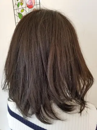 ミディアム カラー 髪質改善/ハイライト 小林秀樹のヘアスタイル
