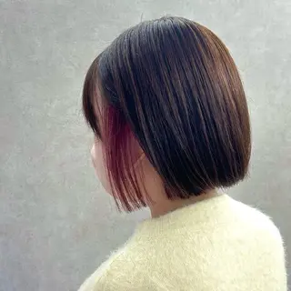 ミディアム カラー 透明感カラー/メンズ /ボブKanna🪄のヘアスタイル