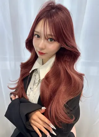 ロング カラー 渋谷韓国ヘア🇰🇷 SAYAKA🩶ᩚのヘアスタイル