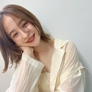 ミディアム 🫧レイヤー/暖色 /ベージュMAI🫧のヘアスタイル