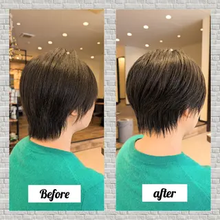 ショート 吉田 彩のヘアスタイル