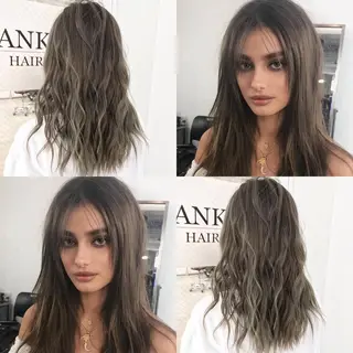 セミロング カラー ヘアアレンジ BANK'S hair所属・💐ケラチン 髪質改善寺坂雄飛💐のヘアスタイル