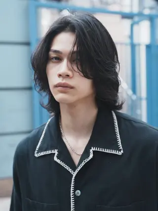 ミディアム カラー パーマ メンズ fifth 高浜　和翔のヘアスタイル