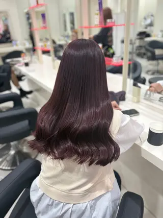 ロング 💗暖色カラー💗 ツヤ髪💗Mayaのヘアスタイル