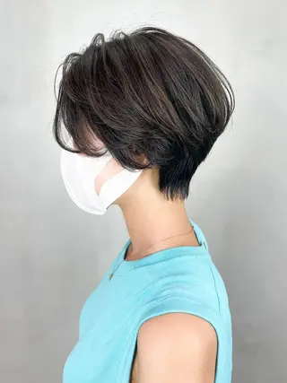 ショート カラー パーマ ヘアアレンジ ITbyALBUM 松戸のヘアスタイル