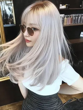 ミディアム カラー JILL by GiseL/天神のヘアスタイル