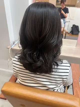 ミディアム ❄️ さき❄️のヘアスタイル