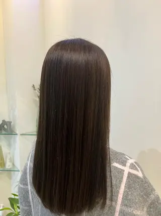 ロング カラー ブリーチしない暖色 カラー🥀杉 優菜のヘアスタイル