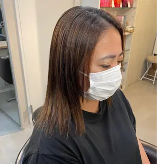 ミディアム 🍮中山詩乃🍮顔 まわりデザイン◎のヘアスタイル