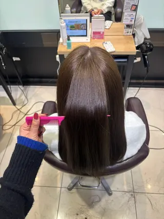 ロング カラー ヘアアレンジ 韓国髪質改善艶カラー /レイヤー/miyuのヘアスタイル