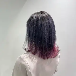 ミディアム カラー I'S.横浜所属・赤み消しカラー 🍀JUNKIのヘアスタイル