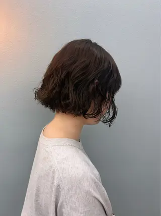 ショート パーマ ハイトーン/艶カラー 🐈‍⬛kotoseのヘアスタイル