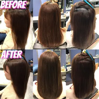 ロング カラー ブリーチ縮毛矯正/ デサキ ショウヘイのヘアスタイル