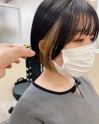 ショート カラー IVORY.所属・🟩白髪ぼかし/ボブ /ショートヘア/大司のヘアスタイル