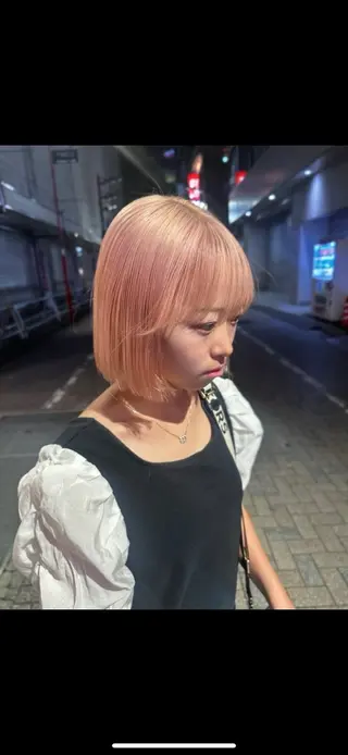 ショート カラー 韓国風 レイヤー/seiyaのヘアスタイル