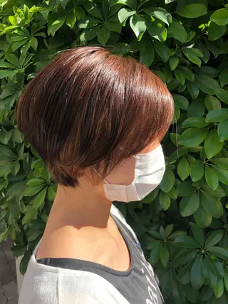 ショート カラー Lee大阪店所属・店長　濱口 花菜　美髪整形のヘアスタイル