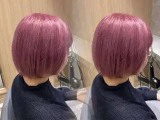 ショート カラー 新宿♥ハッシュカット 暖色カラー♥Unaのヘアスタイル