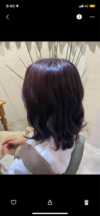 ミディアム 中川 花織のヘアスタイル