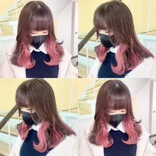 カラー 渋谷:インナーカラー ／🍒エリカ🍒のヘアスタイル