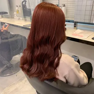 ロング ピンク・ベージュ🩰 カラー🫧とらのヘアスタイル