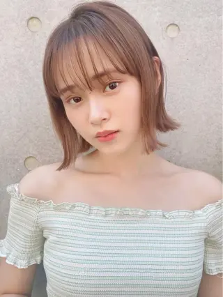 ショート カラー 🪭risa 暖色/レイヤー🪭のヘアスタイル