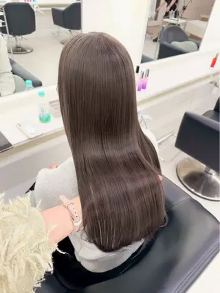 ロング カラー ParveMix 楠本結菜のヘアスタイル