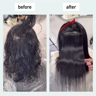 セミロング scene中性ストレート/縮毛矯正【シーン】所属・ジョー 縮毛矯正のヘアスタイル