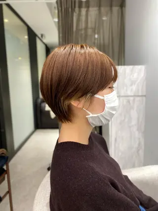 ショート 京都レイヤーカット/ 縮毛矯正/羽柴りくのヘアスタイル