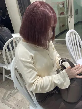 カラー 盛れる顔まわり✨🎀 モテカラー別所好葉のヘアスタイル