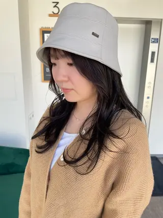 セミロング カラー 艶カラー🌙縮毛矯正 /ボブ【Reina】のヘアスタイル