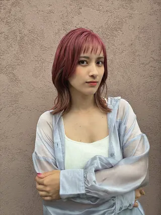 ミディアム miyamori 🌼のヘアスタイル