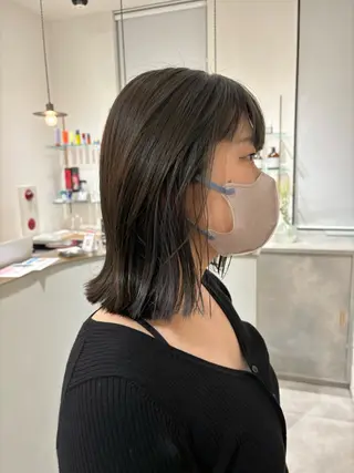 ミディアム ボブカット/ 天王寺美容室/ホノカのヘアスタイル