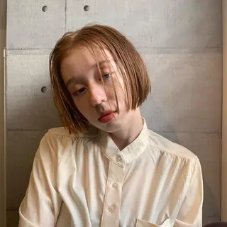 ミディアム カラー 顔周りレイヤー 🎀マリノのヘアスタイル