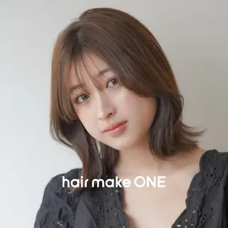 ロング カラー 能登 晴子のヘアスタイル