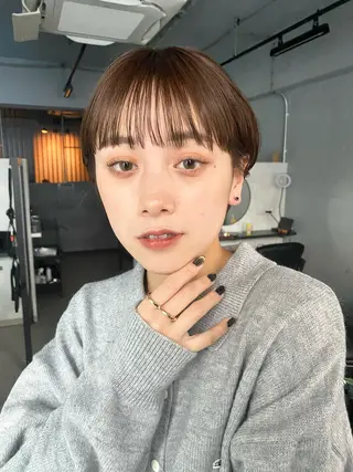 ショート カラー IVORY.所属・🟩白髪ぼかし/ボブ /ショートヘア/大司のヘアスタイル