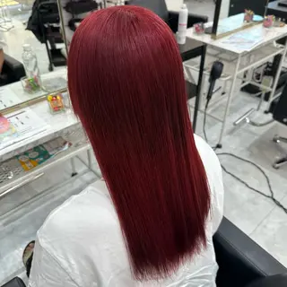 ロング カラー 💎艶々ハイトーン MOE💍🤍のヘアスタイル