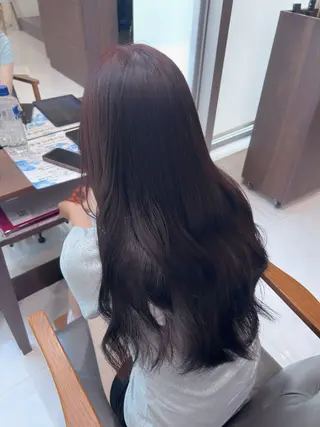 カラー momo🍑/顔周り カット/透明感カラーのヘアスタイル