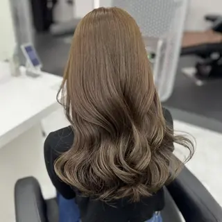 カラー 赤み消し🌿韓国風 ヘア🌿福岡美容室のヘアスタイル