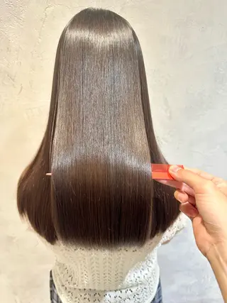 ロング 髪質改善ストレート アオヤギのヘアスタイル