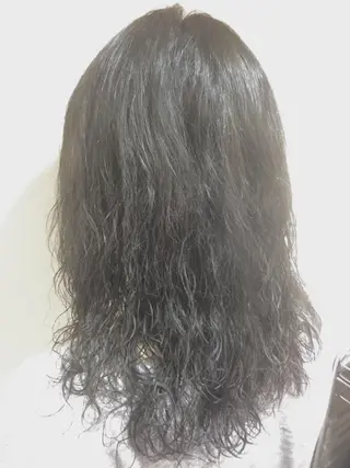 セミロング カラー パーマ 可愛いを作る神 ナオヒロのヘアスタイル