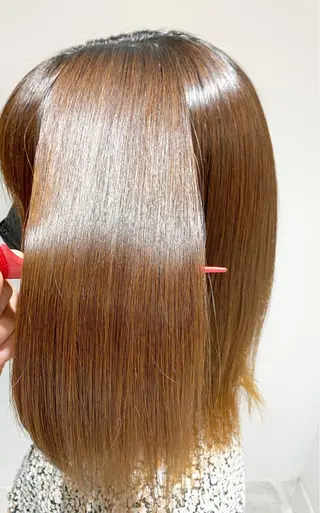 ミディアム カラー パーマ ANY大宮所属・🤎ケアブリーチ/ カット/酸スト🤎のヘアスタイル