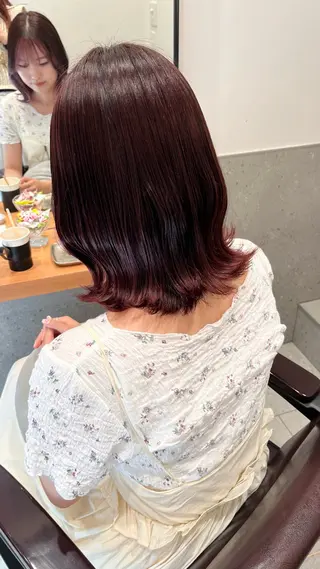 ミディアム カラー classic 新横浜所属・大人girly🛋️ 🤍yukakoのヘアスタイル